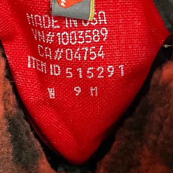 LL Bean Brown Leather 7" Front Zip Fleece Lined Insulated Duck Boots Women sz 9 - Picture 12 of 12